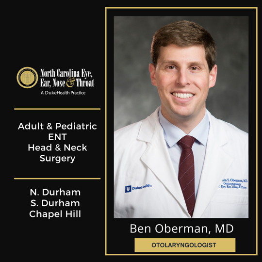 Ear, Nose & Throat Specialist - Meet Dr. Oberman