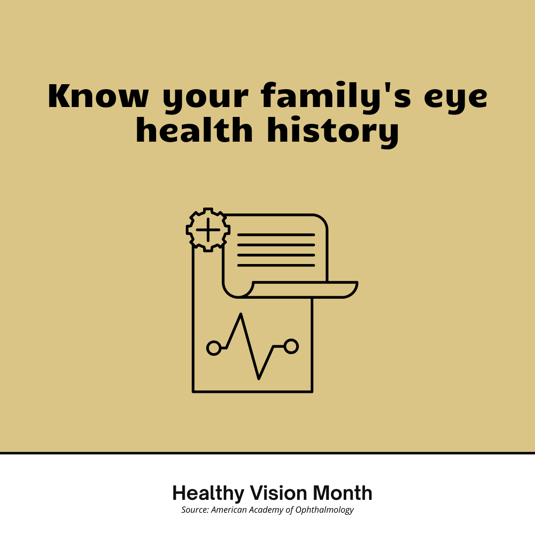 Know your family's eye health history