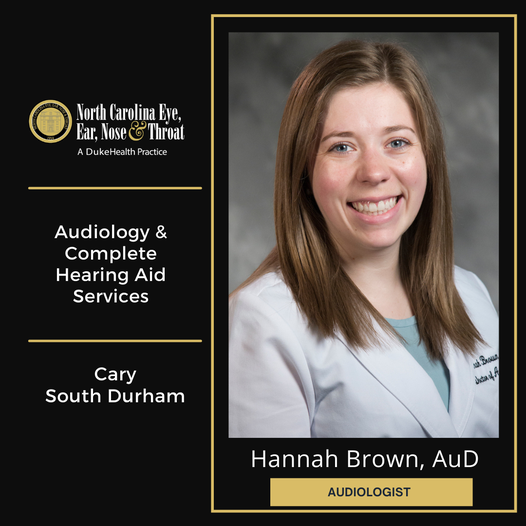 Meet Your Provider Dr Hannah Brown, clinical audiologist