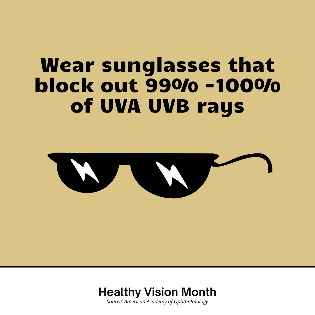 Sunglasses for Healthy Vision Month